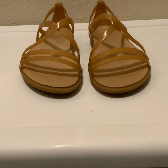 Crocs| Isabella Strappy Sandals, flexible Gemlite™ Straps Iconic Crocs Comfort 7 - Picture 2 of 11